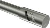 Endstücke Zoena (Zylinder Glitzer) Edelstahl-Optik für Gardinenstangen 20 mm Ø (2 Stück) 