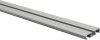 Gardinenschiene Aluminium 1- / 2-läufig SLIMLINE Silbergrau 320 cm (2 x 160 cm)