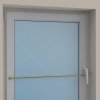 Vitragestangen mit Klebehaken Metall / Kunststoff Geno Messing-farbig (2 Stück) ausziehbar 30-50 cm