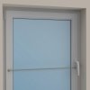 Vitragestangen mit Klebehaken Metall / Kunststoff Geno Silbergrau (2 Stück) ausziehbar 30-50 cm
