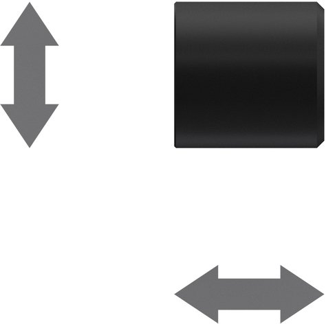 Endstücke Lucan (Kappe) Schwarz für Gardinenstangen 16 mm Ø (2 Stück)