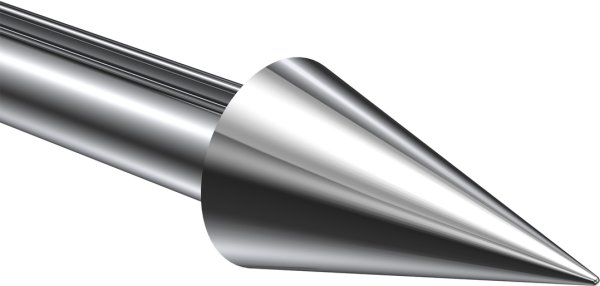 Endstücke Savio (Kegel) Chrom für Gardinenstangen 20 mm Ø (2 Stück)