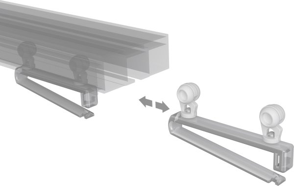 Schlaufengleiter Universal für Schlaufenvorhänge (8 Stück)