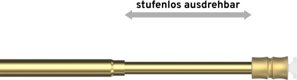 Klemmstange Metall / Kunststoff 8/6 mm Ø Flexo Messing-farbig ausdrehbar