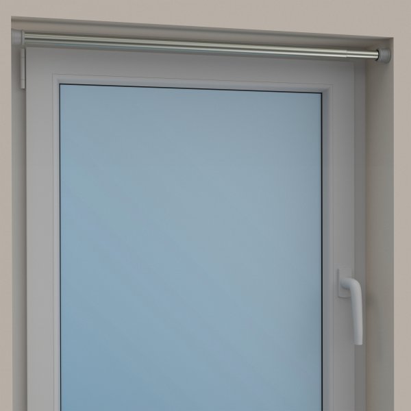 Spannstange Metall / Kunststoff 26/23 mm Ø Tensofix Edelstahl-Optik ausdrehbar