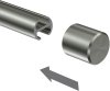 Endstücke Casa (Kappe) Edelstahl-Optik für Gardinenstangen 16 mm Ø (2 Stück) 
