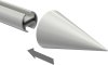 Endstücke Savio (Kegel) Weiß für Gardinenstangen 20 mm Ø (2 Stück) 