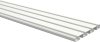 Gardinenschiene Aluminium 3- / 4-läufig SLIMLINE Weiß 600 cm (3 x 200 cm)