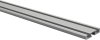 Gardinenschiene Aluminium 1- / 2-läufig SLIMLINE Silbergrau 320 cm (2 x 160 cm)