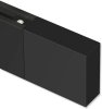Endstücke Lox (Quader) Schwarz für Innenlaufstangen 14x35 mm (2 Stück) 