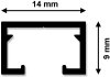 Gardinenschiene Aluminium 1-läufig PRIMAX Silbergrau 120 cm