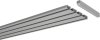 Gardinenschiene Aluminium 3- / 4-läufig SLIMLINE Silbergrau 320 cm (2 x 160 cm)