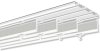Paneelwagen Universal Easyslide Aluminium mit Klettband Weiß 90 cm