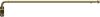 Schwenkstange Metall 13/9 mm Ø Cassina Messing-farbig ausziehbar 60-100 cm 