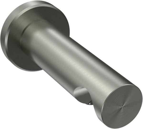 Träger Platon Edelstahl-Optik 1-läufig 7,5 cm für Gardinenstangen 20 mm Ø