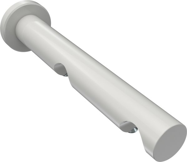 Träger Platon Weiß 2-läufig 7,5 und 14,5 cm für Gardinenstangen 20 mm Ø
