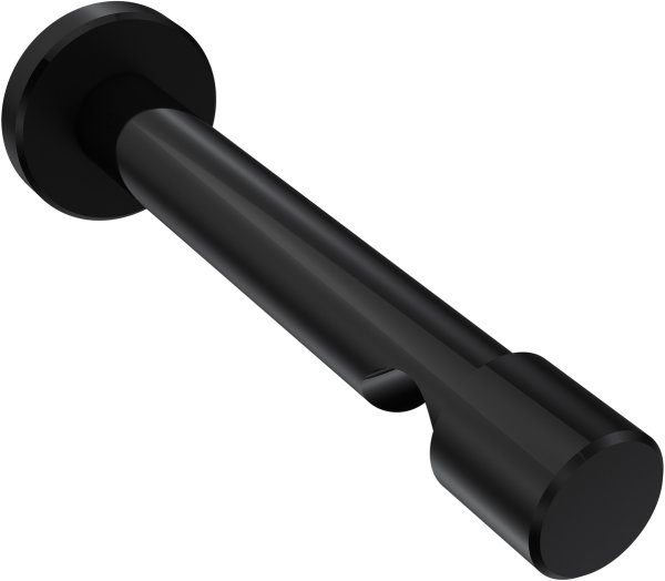 Träger Prestige Schwarz 1-läufig 10,5 cm für Gardinenstangen 20 mm Ø