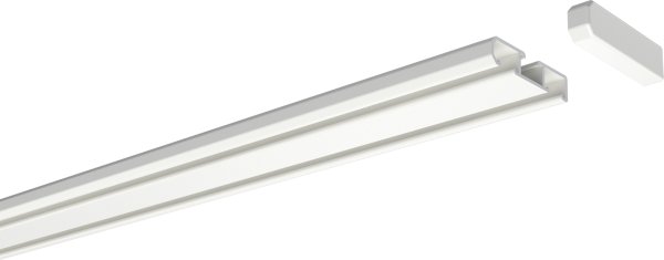 Gardinenschiene Aluminium 1- / 2-läufig SLIMLINE Weiß