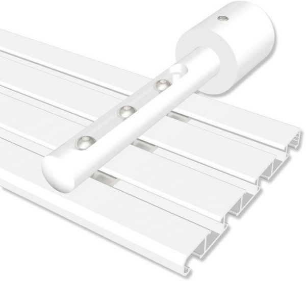 Innenlaufträger Universal Basic Weiß kurz für Gardinenschienen / Innenlaufstangen