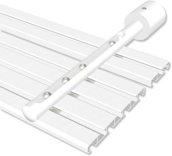 Innenlaufträger Universal Basic Weiß lang für Gardinenschienen / Innenlaufstangen