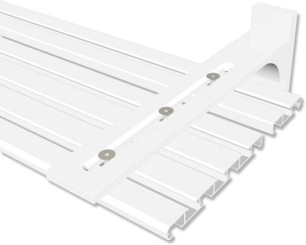 Innenlaufträger Universal Variax Weiß lang für Gardinenschienen / Innenlaufstangen