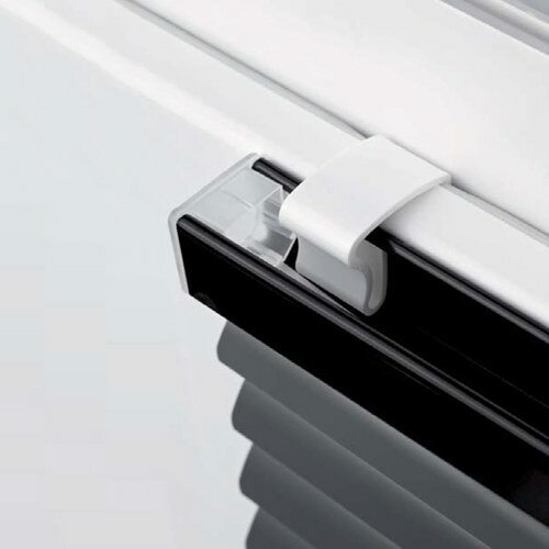 Klemmträger für Jalousien 25x25 mm Weiß (2 Stück)