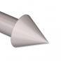 Endstücke Cone (Kegel) Silbergrau für Gardinenstangen ausziehbar 16/13 mm Ø (2 Stück) 