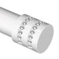 Endstücke Estana (Kappe Glitzer) Weiß für Gardinenstangen 20 mm Ø (2 Stück) 