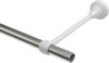 Gardinenstange Metall 16 mm Ø PRIMUS - Allegra Edelstahl-Optik / Chrom matt (ohne Ringe) 100 cm