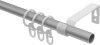 Gardinenstange Metall 16 mm Ø OLYMP - Matteo Silbergrau / Chrom matt 100 cm