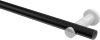 Gardinenstange Metall 20 mm Ø PLATON - Estana Schwarz / Weiß (ohne Ringe) 100 cm