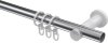 Gardinenstange Metall 20 mm Ø PLATON - Estana Chrom / Weiß 100 cm