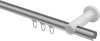 Innenlauf Gardinenstange Aluminium / Metall 20 mm Ø PLATON - Savio Silbergrau / Chrom 100 cm