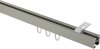 Innenlauf Gardinenstange Deckenmontage Aluminium / Metall eckig 20x20 mm QUADLINE (Universal) - Sono Satin-Silber 100 cm