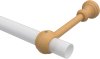 Träger Classic Buche lackiert 1-läufig 17 cm für Gardinenstangen 28 mm Ø 