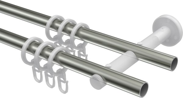 Gardinenstange Edelstahl 16 mm Ø 2-läufig MEDIUM - Casa
