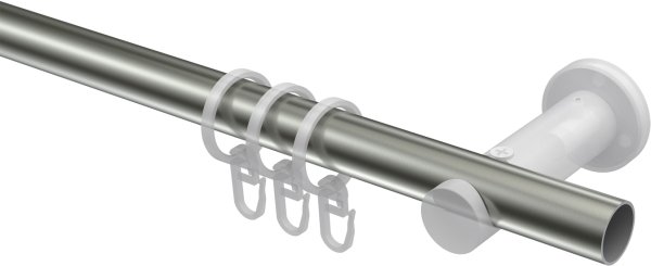 Gardinenstange Edelstahl-Optik / Messing-Optik 20 mm Ø PLATON - Santo
