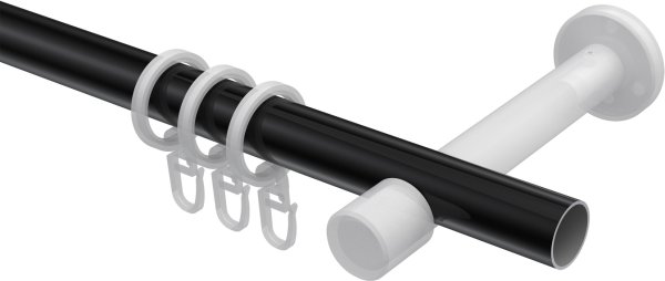 Gardinenstange Metall 20 mm Ø PRESTIGE - Santo Schwarz