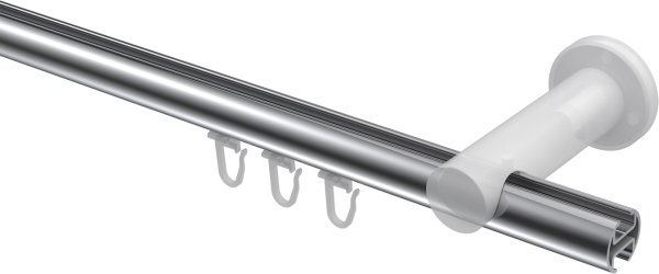 Innenlauf Gardinenstange Aluminium / Metall 20 mm Ø PLATON - Santo Chrom