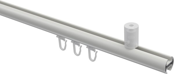 Innenlauf Gardinenstange Aluminium / Metall 20 mm Ø SONIUS - Santo Weiß
