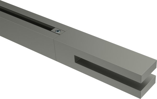 Endstücke Diapo (Doppelstab) Satin-Silber für Innenlaufstangen 20x20 mm (2 Stück)