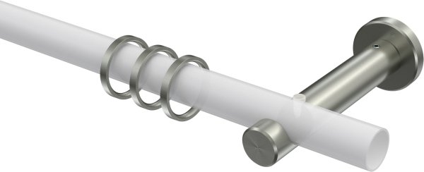 Träger Trend Edelstahl 1-läufig 10,5 cm für Gardinenstangen 20 mm Ø