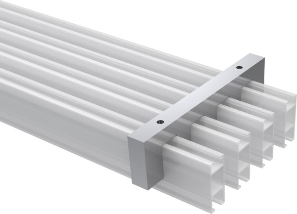 Deckenträger Smartline Chrom 4-läufig 1 cm für Innenlaufstangen 14x35 mm