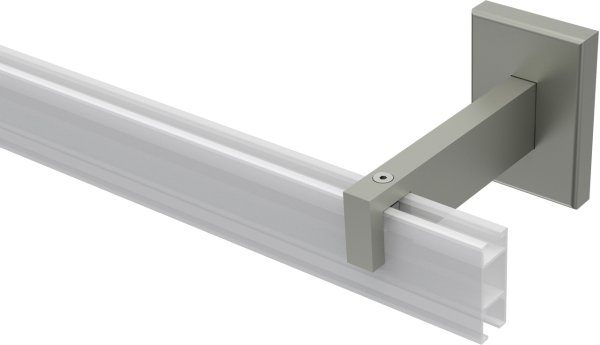 Träger Smartline Edelstahl-Optik 1-läufig 9 cm für Innenlaufstangen 14x35 mm