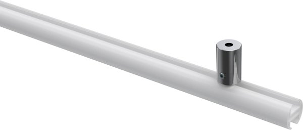 Deckenträger Sonius Chrom 1-läufig 2,5 cm für Innenlaufstangen 20 mm Ø / 14x35 mm (2 Stück)