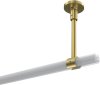 Deckenträger Sonette Messing-Optik 1-läufig 13 cm für Gardinenstangen 20 mm Ø 