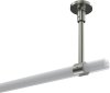 Deckenträger Sonette Edelstahl-Optik 1-läufig 13 cm für Gardinenstangen 20 mm Ø 