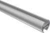 Innenlauf Gardinenstange Aluminium / Metall 20 mm Ø 2-läufig PRESTIGE - Estana Silbergrau / Edelstahl-Optik 100 cm