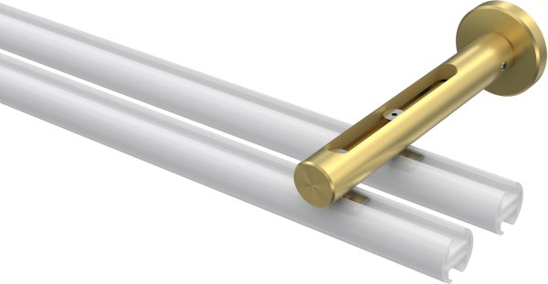 Träger Siteno Messing-Optik 1-3-läufig 4,5 bis 11,5 cm für Innenlaufstangen 20 mm Ø