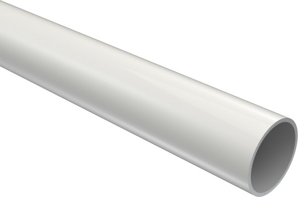 Gardinenstange Metall / Holz 20 mm Ø TALENA - Feta Weiß lackiert